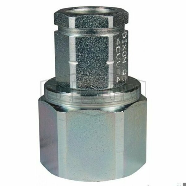 DQC CVV European Interchange Female Coupler, 7/8-14 Nominal, Female O-Ring Boss End Style, Steel, Dixon, Mfr#: 4CVVOF5