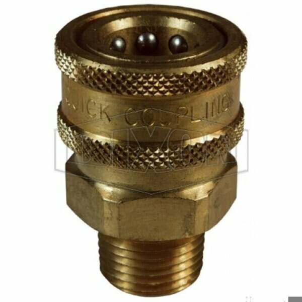 BRASS 3/4 in H-COUPLER, 3/4 in MNPT, Dixon, Mfr#: 6VM6-B-E