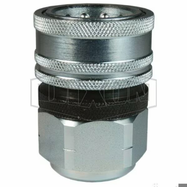 DQC TR European Interchange Female Coupler, 1-11-1/2 Nominal, Female NPTF, Steel, Dixon, Mfr#: 8TRF8