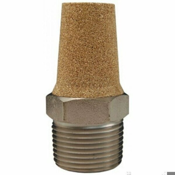 Conical Muffler, 3/4 in MNPT, 40 micron Filter, Steel, Domestic, Dixon, Mfr#: CMF68