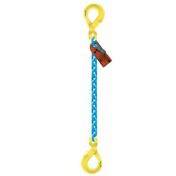 Sngl Leg 1/2 in Adjstbl Chain Slng GBK1-GBK, 10ft L, 15000lb WLL, Grabiq, Mfr#: G-1/2-GBK1-GBK-10