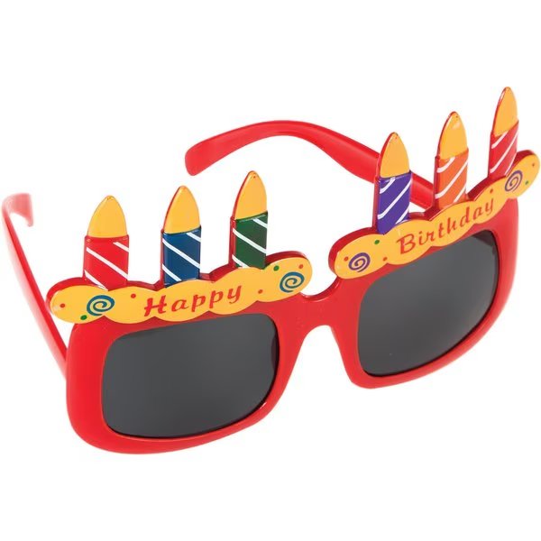 Birthday Cake Glasses, 6.5