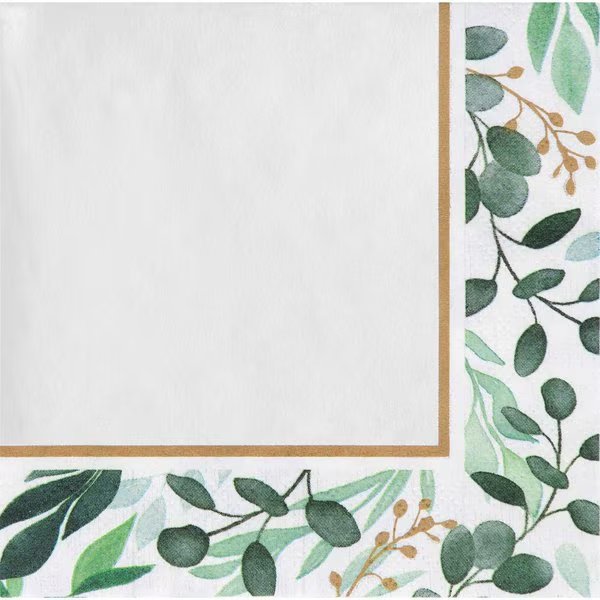 Eucalyptus Beverage Napkins, 5