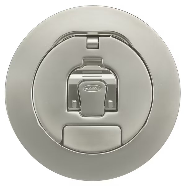 Electrical Box Cover, Round, Cast Aluminum, Hubbell Wiring Device-Kellems, Mfr#: S1R4CVRNKL