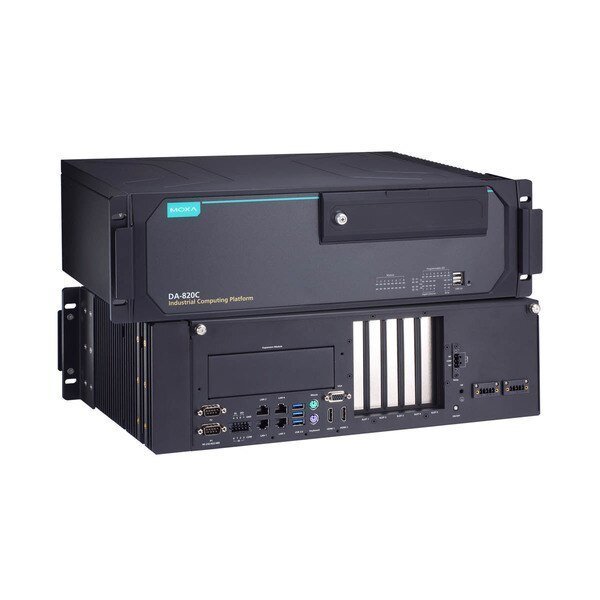X86 3U Intel Core I5-7442Eq Cpu, Dual 100 To 240 Vac/Vdc, -40 To 70°C, Moxa, Mfr#: DA-820C-KL5-HH-T