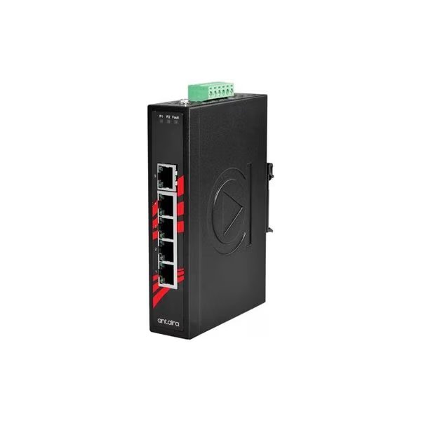 5-Port 10/100/1000T Port Industrial Ethernet Switch, Antaira, Mfr#: LNX-500AG
