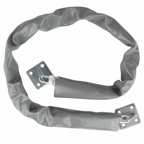 Brushed Chrome Heavy-Duty Adjustable Chain Guard, Trans Atlantic Co., Mfr#: GH-1631-US26D