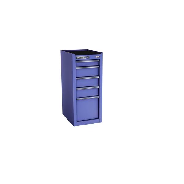 FMPro Side Cabinet, 5 Drawer, Blue, Steel, 15 in W x 20 in D, Champion Tool Storage, Mfr#: FMP1505SL-BL