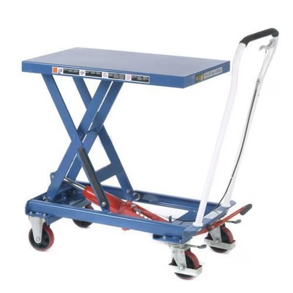 Mobile Scissor Lift Table, 39 x 20 Platform, 1100 Lb. Capacity, Single Scissor, Global Industrial, Mfr#: 168075