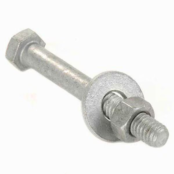 Sign Post Hardware, 2-1/2 Nut, Bolt & Washer Set, Steel, Global Industrial, Mfr#: 954256