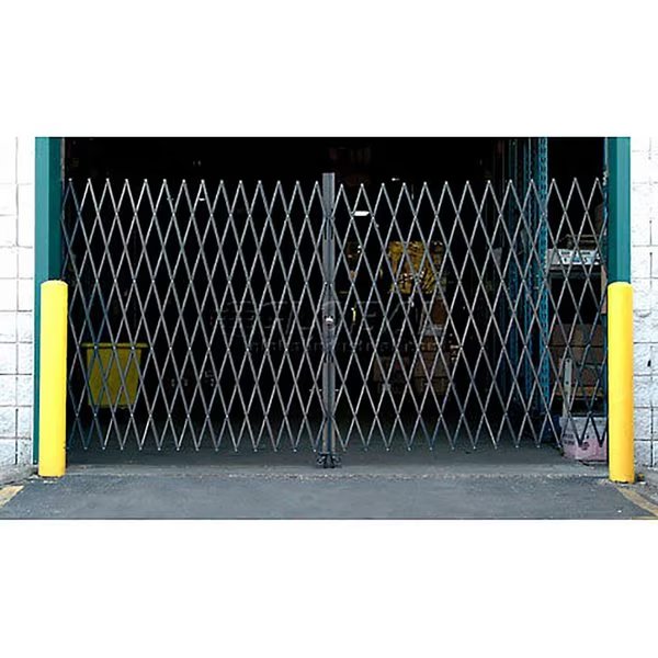 10'W Double Folding Security Gate, 6-1/2'H, Global Industrial, Mfr#: 968104