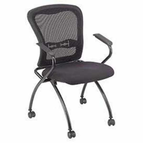 Nesting Chair, Web Mesh Back, Fabric Upholstered Seat, Global Industrial, Mfr#: 248624