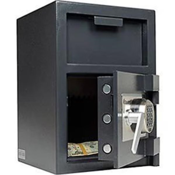 Front Loading Depository Safe, 0.94 Cu. Ft. Capacity, Black, Sentrysafe, Mfr#: DH074E