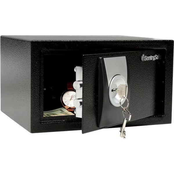 Security Safe, 0.3 Cu. Ft. Capacity, Black, Sentrysafe, Mfr#: X031BLK