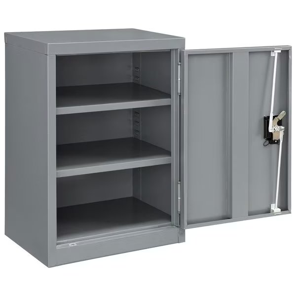 Assembled Wall Storage Cabinet, 18W x 12D x 26H, Gray, Global Industrial, Mfr#: 269875GY
