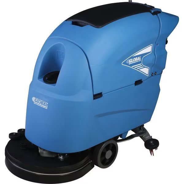 20 Auto Floor Scrubber, Traction Drive, Two 115 Amp Batteries, Global Industrial, Mfr#: 641244