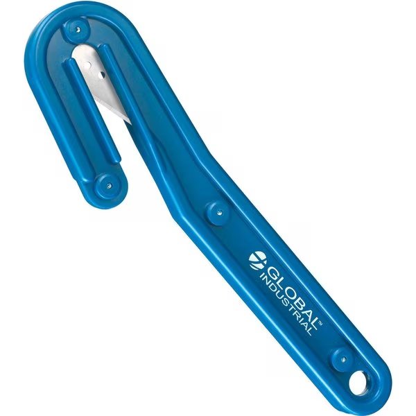 Heavy Duty Stretch Wrap Film Cutter, Blue, 2PK, Global Industrial, Mfr#: 244292