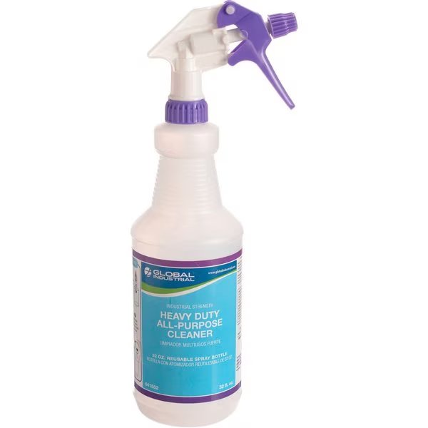 Trigger Spray Bottles For Heavy Duty All-Purpose Cleaner, 32 oz. Bottles, 12PK, Global Industrial, Mfr#: 641552