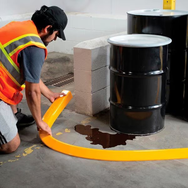 Low Profile Spill Berm, 10'L x 4W x 2-1/4H, Global Industrial, Mfr#: 670614