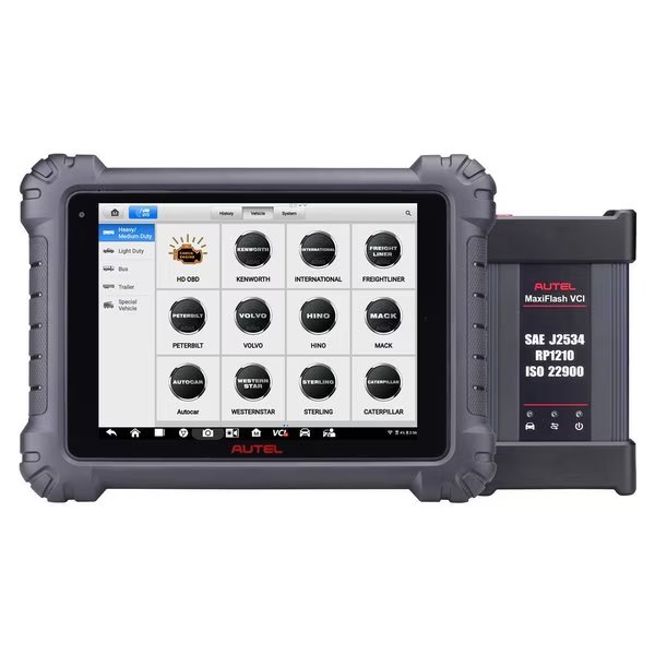 Advanced Commercial Vehicle Diagnostics Tablet with wireless J2534 VCI, Autel, Mfr#: AULMS909CV