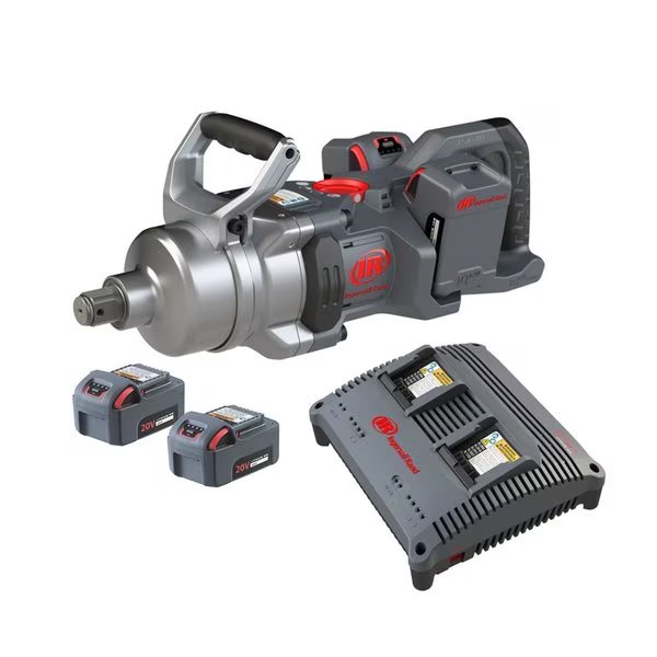 20V 1 DHandle High Torque Impact Wrench wStd anvil  4battery kit, Ingersoll-Rand, Mfr#: IRTW9491-K4E