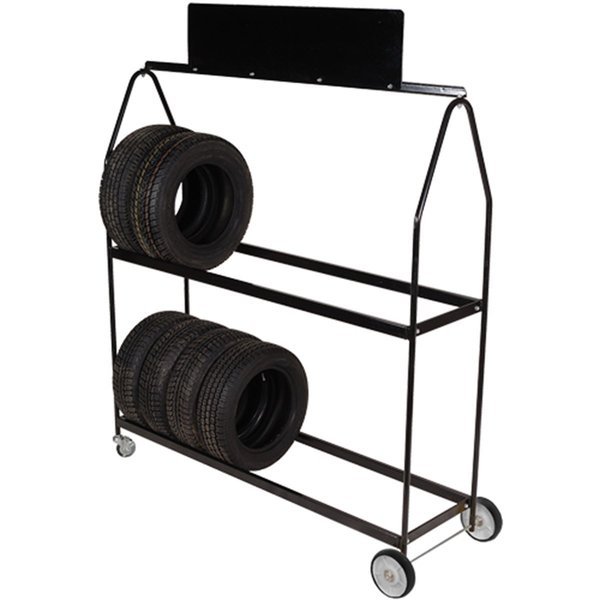 DELUXE TIRE DISPLAY ON WHEELS  Black logo plate, Martins Industries, Mfr#: MRIMTD-72