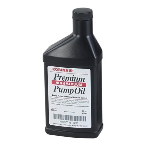 Premium High Vacuum Pump Oil, 16 oz. Cas, Robinair, Mfr#: 13119