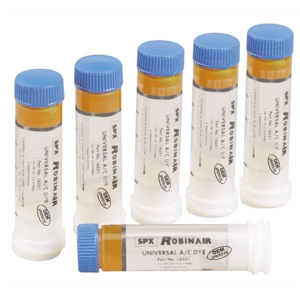 6PK 14 OZ DYE CARTRIDGE, Robinair, Mfr#: ROB16357