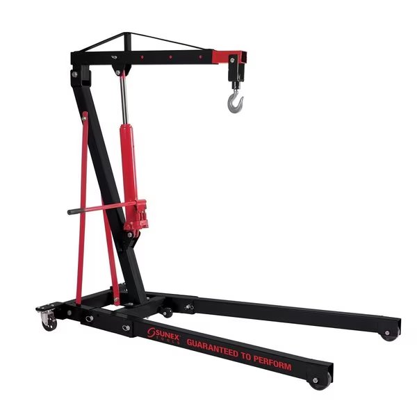 Â® Tools 2 Ton Folding Engine Crane w/ Dual Pump Pistons, Sunex, Mfr#: 5222