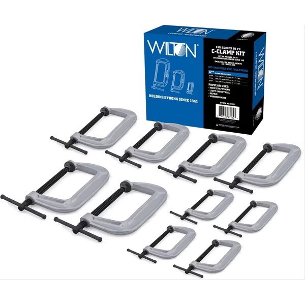 140 Series 10 Pc C-clamp Kit, Wilton, Mfr#: 11117