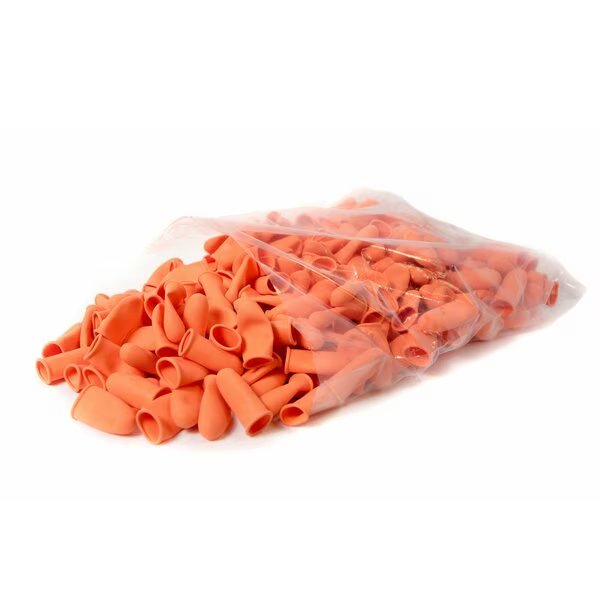 Heavy Duty Industrial Grade Finger Cots, 14 Mil Thick, Large, Orange, 300PK, Bertech, Mfr#: FC-O-L