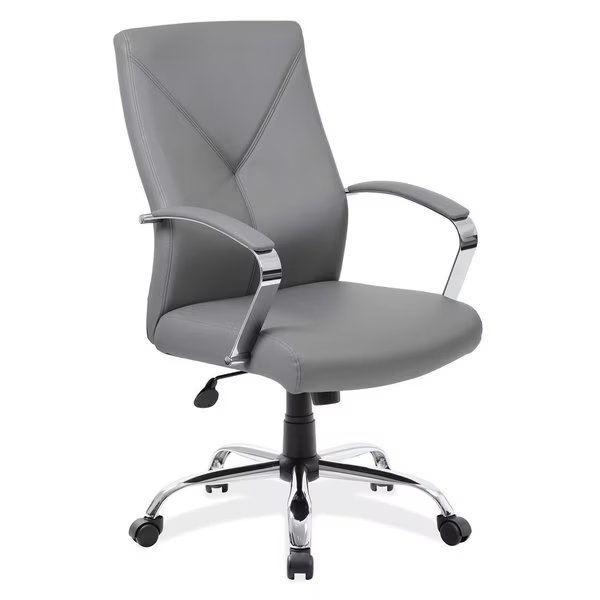 Boxero Collection Executive High Back with Chrome Frame, Officesource, Mfr#: 1401VGR