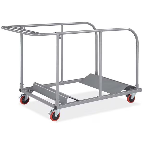 Blow Molded Folding Tables Round Table Cart, Officesource, Mfr#: RA106AGR