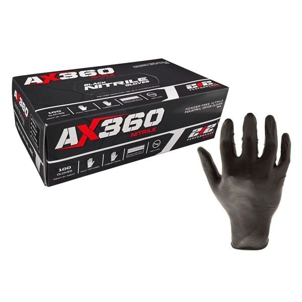 NTG-05, Disposable Gloves, 5 mil Palm, Nitrile, Powder-Free, S, 100 PK, Black, 212 Performance, Mfr#: NTG-05-008