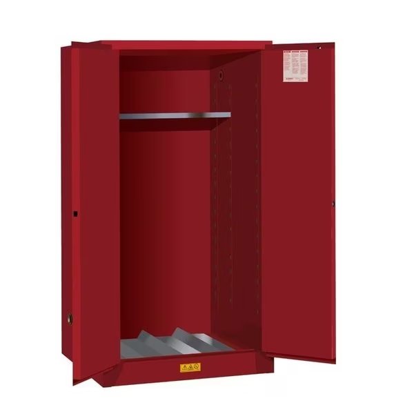 SURE-GRIP® EX VERTICAL DRUM SAFETY CABINET AND DRUM SUPPORT, CAP. 55 G, Justrite, Mfr#: 896201