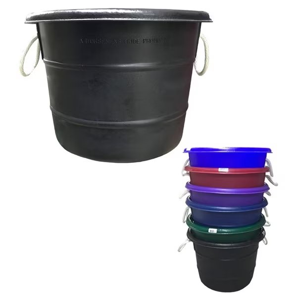 Manure Bucket BLACK, Horsemens Pride, Mfr#: 4228-BK