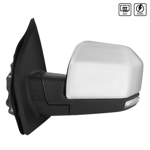 15-17 Ford F150 Towing Mirror-Chrome- Left, Spec-D Tuning, Mfr#: RMV-F15015CHP-FS-L