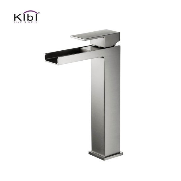 Waterfall Single Handle Bathroom Vessel Sink Faucet, Kibi, Mfr#: KBF1005BN