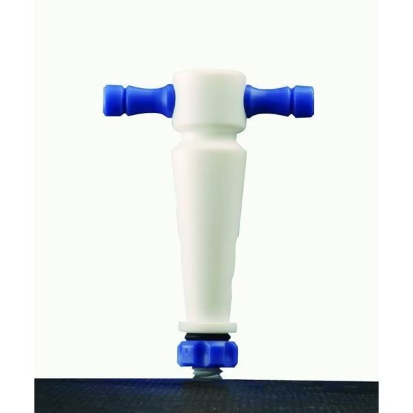 STOPCOCK Replacment PLUG, 1:5 TEFLON, DBL OBLIQ BORE, 2mm, 12. 9/44, Synthware, Mfr#: S211944