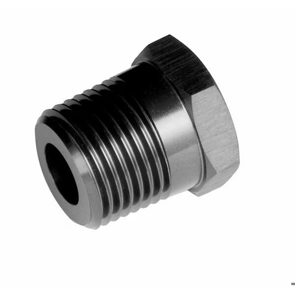 ADAPTER FITTING 18 Inch Pipe Female Thread To 38 Inch Male Anodized Black Aluminum Single, Redhorse, Mfr#: 912-06-02-2
