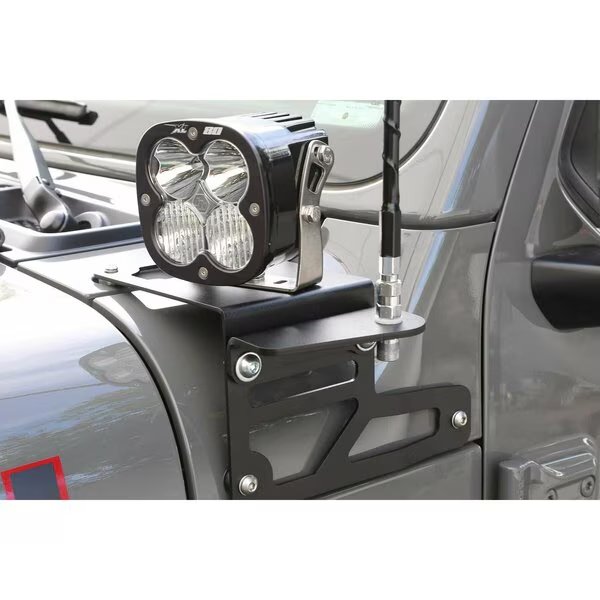For Use With  Fixed Fog Light Mount Powder Coated Black Steel, Fabtech, Mfr#: FTS24298