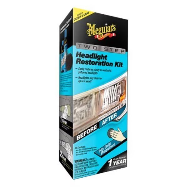 With Two Abrasive Cleaning Pads/ 4 Ounce Cleaning Solution And 4 Ounce Headlight Coating, Meguiars Wax, Mfr#: G2970