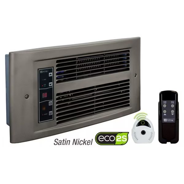Px Eco2S Wall Heater 208V, 1750W, Satin Nickel, Color Packaging, King Electric, Mfr#: PX2017-ECO-SN-R