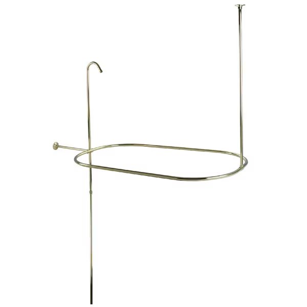 Vintage, Oval Shower Riser W/ Enclosure, Polished Brass, Kingston Brass, Mfr#: CC10402