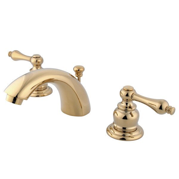Mini-Widespread Bathroom Faucet, Polished Brass, Kingston Brass, Mfr#: GKB942AL
