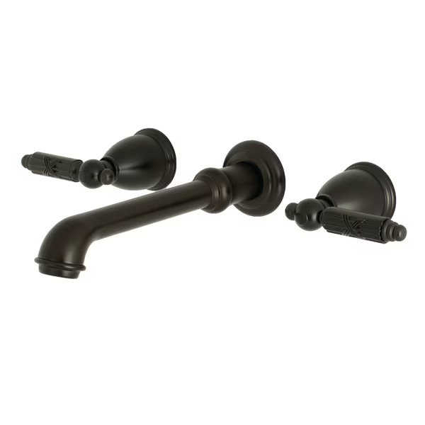 KS7125GL Two-Handle Wall Mount Bathroom Faucet, Georgian, Mfr#: KS7125GL