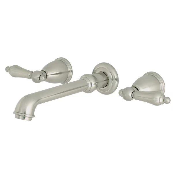 KS7128AL Two-Handle Wall Mount Bathroom Faucet, English Country, Mfr#: KS7128AL