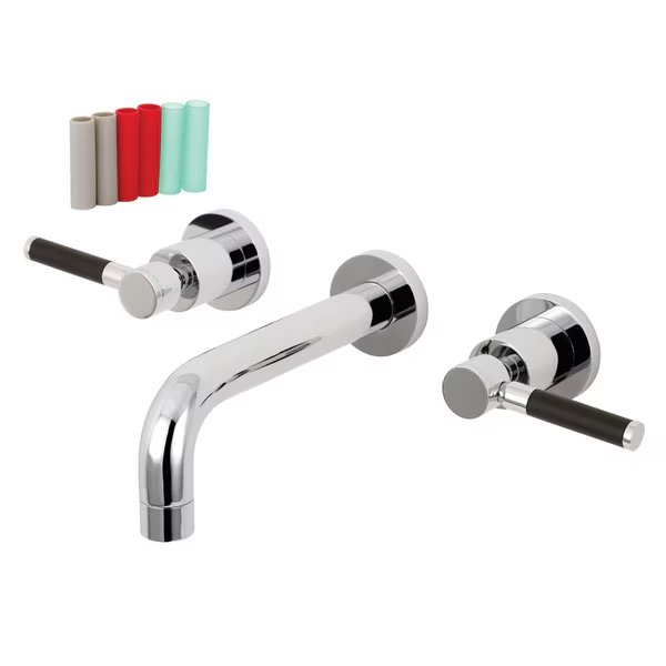 KS8121DKL 2-Handle Wall Mount Bathroom Faucet, Concord, Mfr#: KS8121DKL