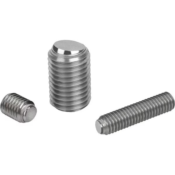 Ball-End Thrust Screw Wo Head, Form:D Ball Plastic, M06, L=10, 8, Ss Bright, Comp:Polyacetal, Kipp, Mfr#: K0384.30610