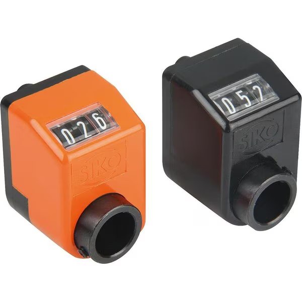 Position Indicator Digital, Polyamide Orange Ral2004, Comp:Steel, Programmed Au=04, 0, P=4, Kipp, Mfr#: K0408.04001221